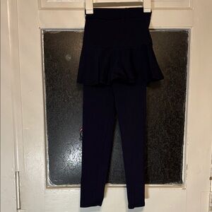StyleSavvy Girl’s Dark Navy Blue Peplum Leggings Size 9-10Y